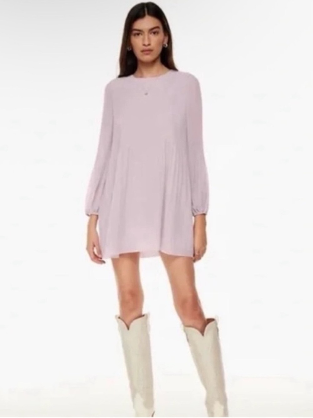 Aritzia Daydreamer Pleated Mini Dress